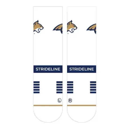 NCAA Montana State Bobcats Premium Knit Crew Socks - White image {1}