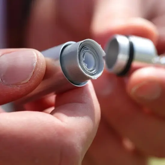 Coghlan's Aluminum Capsule with Carabiner, Watertight Seal, Container Storage image {2}