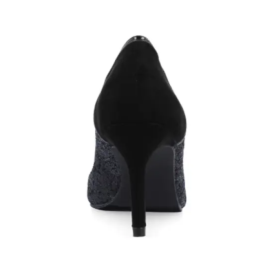 Journee Collection Womens Kalani Pointed Toe Mid Heel Pumps image {2}