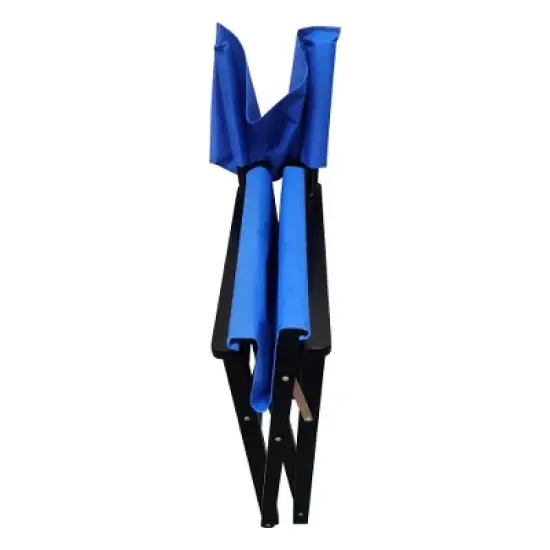 YUHAO 2PCS Folding Director Chairs with Breathable Canvas Seat & Backrest, Lightweight Portable Camping Chairs for  Outdoor ,Blue image {4}
