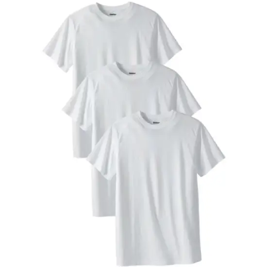 KingSize Men's Big & Tall Cotton Crewneck Undershirt 3-Pack image {4}