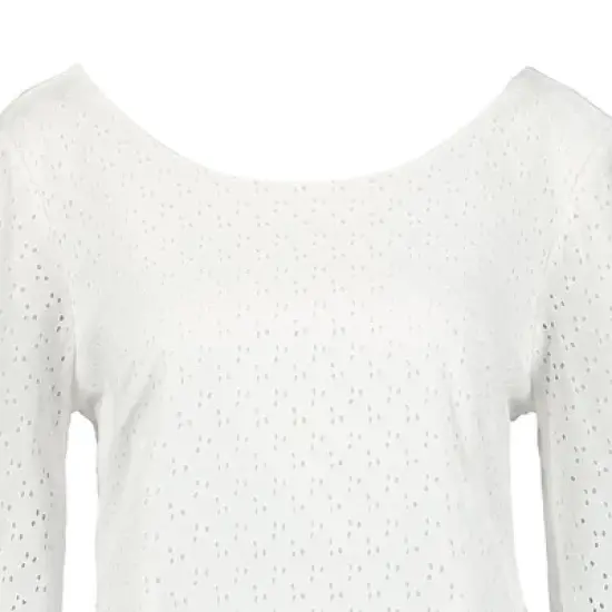 Hope & Henry Womens' Organic Cotton Ruffle Cuff Seersucker Dress image {5}