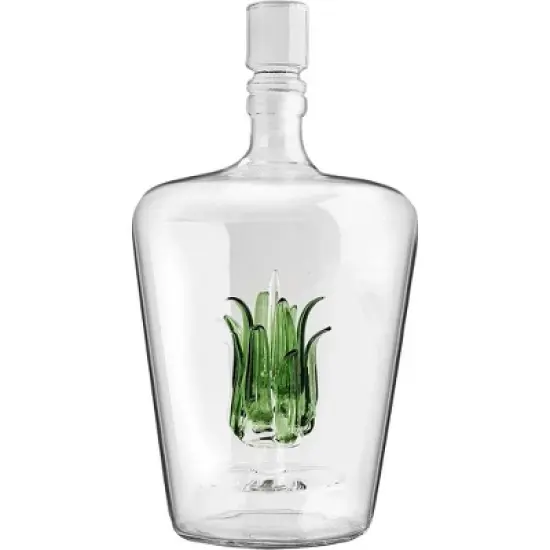 The Wine Savant Agave Design Tequila Decanter Set includes 6 Agave Design Shot Glasses, Perfect Gift for Tequila Lovers - 750 ml image {2}