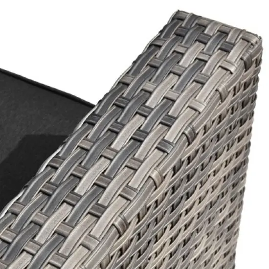 Ovios Venice 8pc Wicker Outdoor Patio Furniture Set Conversation Sofa Sectional with Swivel Chairs and Cushions image {10}