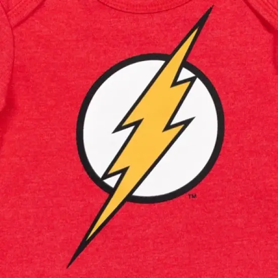 Warner Bros. Justice League Superman Batman Flash 3 Pack Long Sleeve Bodysuit  image {2}