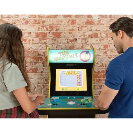 Arcade1Up The Simpsons Home Arcade with Riser and Stool image {6}