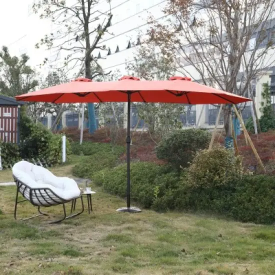 Double Sided Outdoor Umbrella With Crank,Patio Cantilever Umbrella,Umbrella For PatioOutdoor Furniture - Maison Boucle image {12}