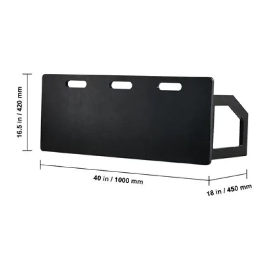 VEVOR Soccer Rebounder Board, 40"X16" Portable Soccer Wall with 2 Angles Rebound, Foldable HDPE Kickback Rebound Board, Soccer Training Equipment image {8}