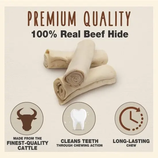 Cadet Rawhide Beef Curls (1 lb Pack) image {2}