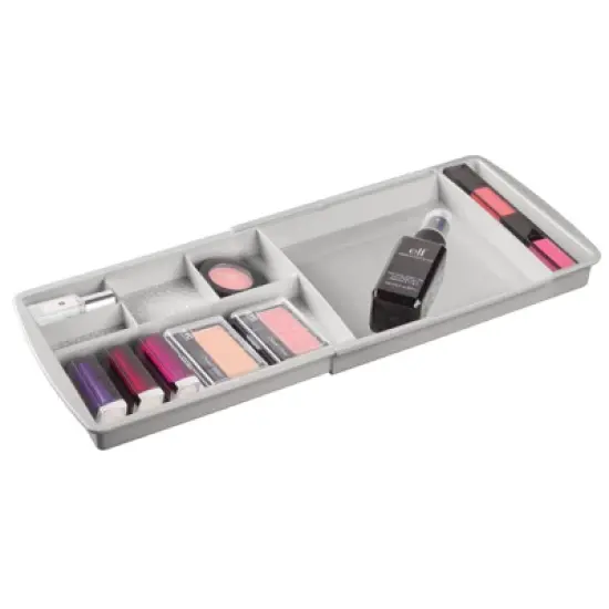 mDesign Expandable Makeup Organizer Tray for Bathroom Drawers image {4}