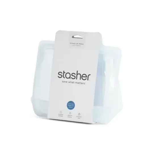 Stasher Reusable Food Storage Stand-up Mega Bag - Clear image {2}
