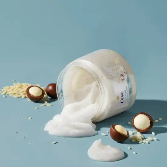 Dove Beauty Dove Exfoliating Body Scrub - Crushed Macadamia & Rice Milk - 15oz image {3}