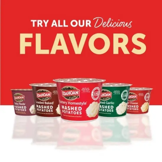 Idahoan Gluten Free Buttery Homestyle Microwavable Mashed Potato Cups - 6oz/4ct image {10}