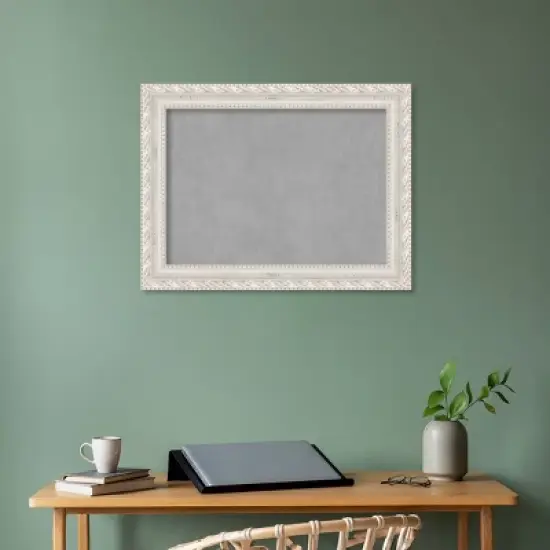 34"x26" Opera Framed Magnetic Board Off-White - Amanti Art: Real Wood, Steel, Wall Mount, Home & Office Decor image {5}