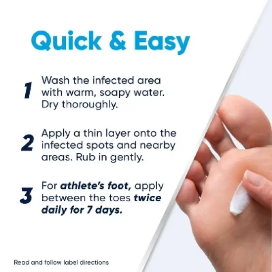 Lamisil AT Terbinafine Hydrochloride 1% Athlete's Foot Antifungal Cream - 1oz image {6}