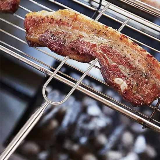 MOVSSOU 12 Pcs Marshmallow Roasting Sticks 32" Smores Kit Skewers Hot Dog Telescoping Forks Campfire image {5}