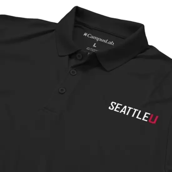 Men's Seattle University Adult Polo Left Chest Collegiate Logo image {3}