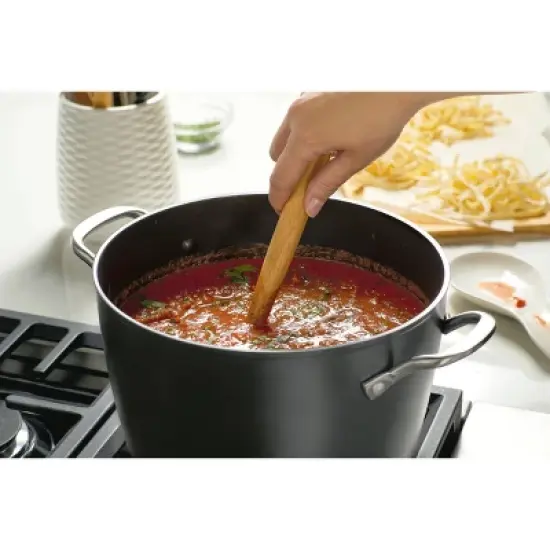 KitchenAid Hard-Anodized Induction 8qt Nonstick Stockpot with Lid image {5}