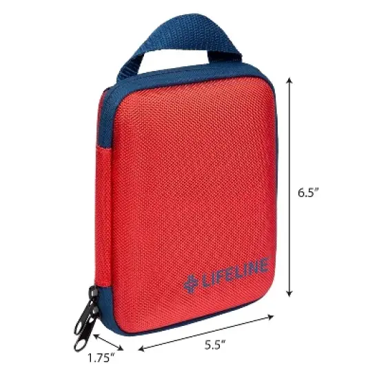 Lifeline 53-Piece Compact First Aid Emergency Kit &ndash; Hard Shell Case &ndash; Travel, Car, Camping, Hiking, Sports, Home Safety Essentials image {4}