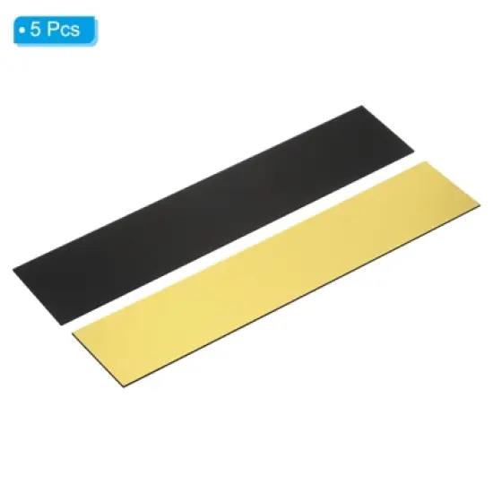 Unique Bargains DIY Laser Printing Personalized Office Blank Engraving Name Plates 5 Pcs image {2}