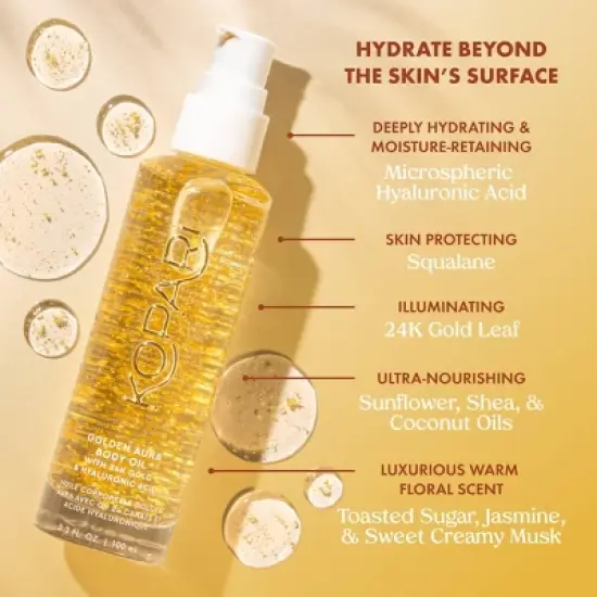 Kopari Women's Golden Aura Body Oil - 3.3 fl oz - Ulta Beauty image {4}
