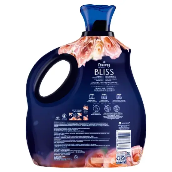 Downy Infusions Bliss Sparkling Amber & Rose Scent Liquid Fabric Softener image {1}