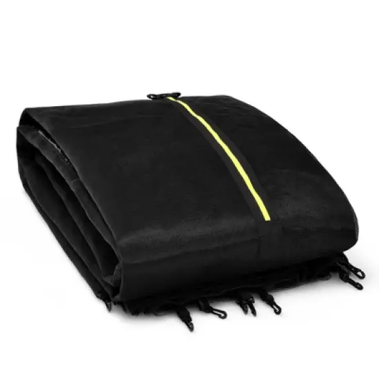 Costway 12/14/16FT Replacement Trampoline Safety Enclosure Net w/ Zipper & Protection Buckles image {8}