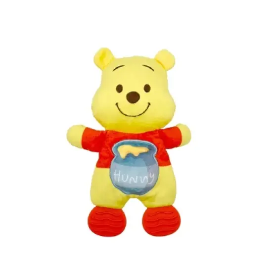 Disney Baby Winnie The Pooh Sensory Blanket with Teether Feet Toy image {3}