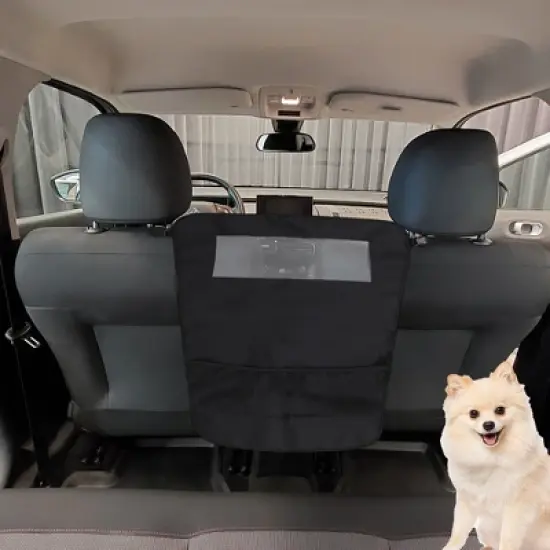 Unique Bargains Mesh Design Dog Car Net Barrier 1 Pc image {6}
