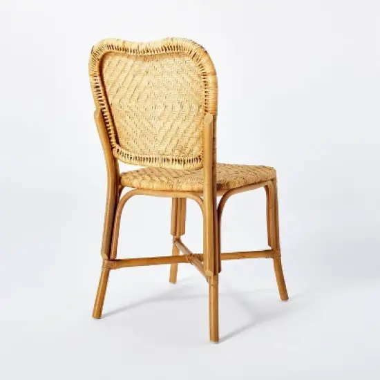 Interlaken Rattan with Woven Seat and Back Dining Chair - Threshold&trade; designed with Studio McGee image {3}