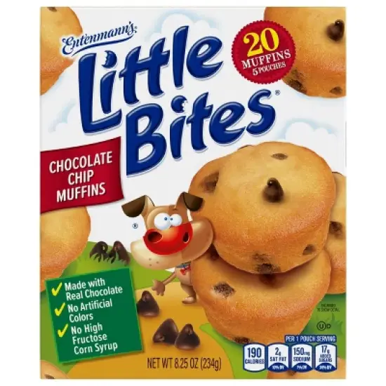 Entenmann's Little Bites Chocolate Chip Muffins - 8.25oz/5ct image {7}