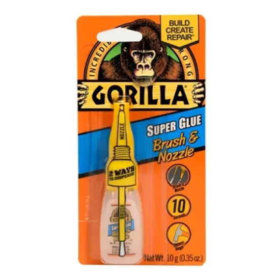 Gorilla Glue 10G Super Glue Clear: Fast Drying, Crazy Glass Glue for Wood, Leather, Rubber, Ceramics, Stationery Use image {5}