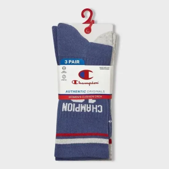 Champion Women's Nineteen 3pk Crew Socks image {5}