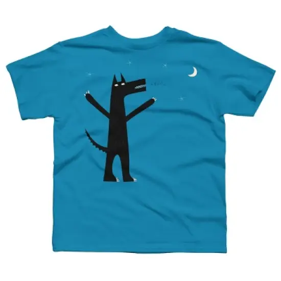 Boy's Design By Humans Arooo! By NicSquirrell T-Shirt image {4}