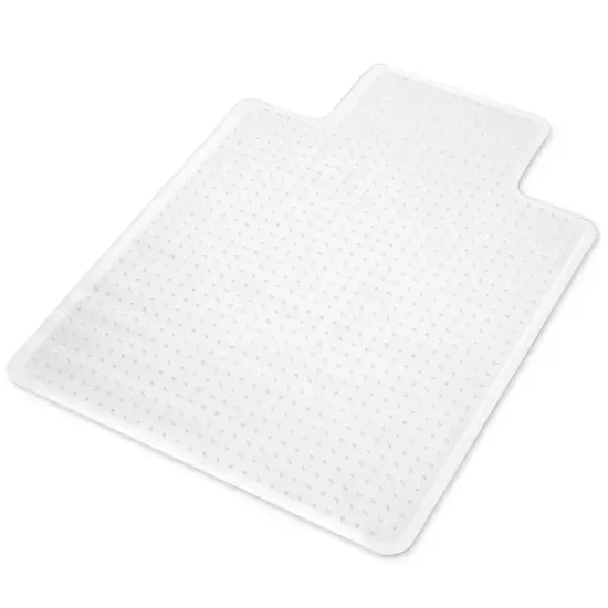 WorkOnIt Office Desk Chair Floor Mat with Lip, Clear image {8}