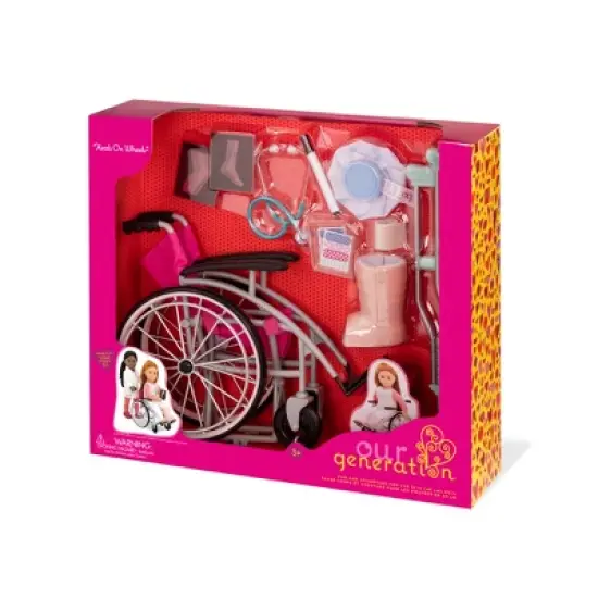 Our Generation Heals on Wheels - Wheelchair Accessory Set for 18"  Posable Dolls image {4}