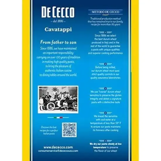De Cecco No. 87 Cavatappi - 16oz / 12pk image {1}