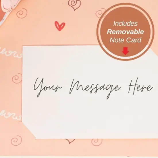 Paper Love 3D Valentines Day Pop Up Card - 8"x6" Frndly image {3}