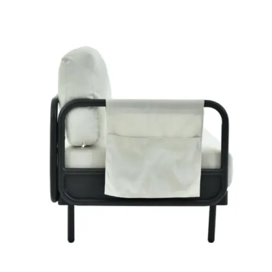 Decksplore L-Shaped Sofa with Dining Table Aluminum Patio Sectional with Coffee Table image {8}