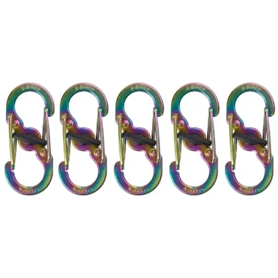 Nite Ize S-Biner MicroLock Stainless Steel, 5 Pack (2 Pack) image {1}