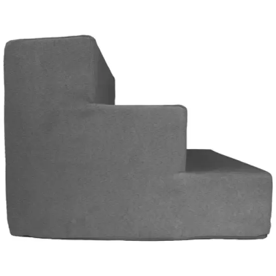 Precious Tails High Density Foam Steps Dog Stairs - Gray image {6}