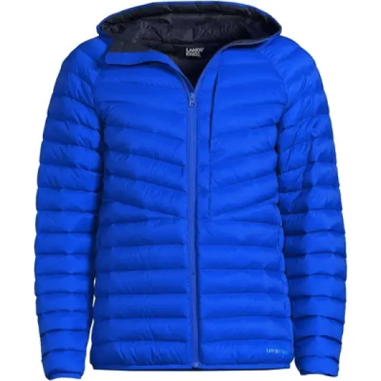 Lands' End Men's Wanderweight Ultralight Packable Hooded Down Jacket image {5}
