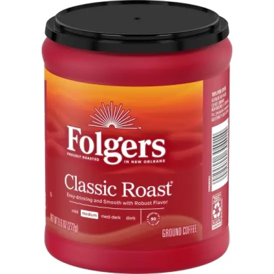 Folgers Classic Medium Roast Ground Coffee image {4}