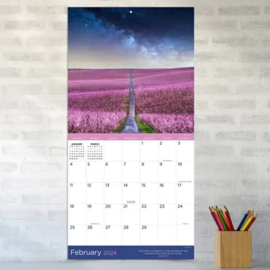 TF Publishing 2024 Wall Calendar 12"x12" Paths to God image {2}