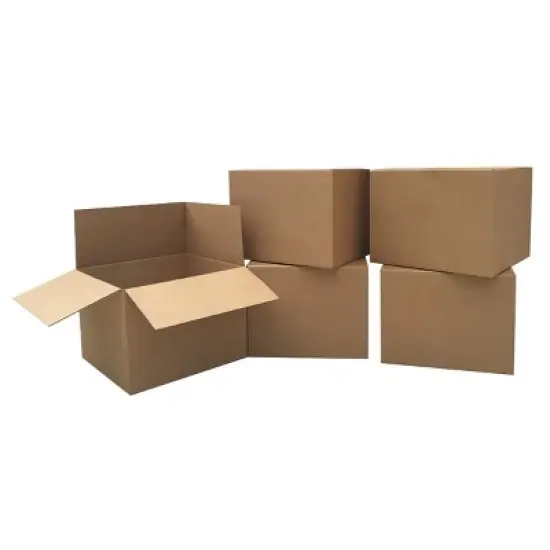 UBMOVE Pack of 5 Extra -Large Corrugated Moving Boxes 23" x 23" x 16" image {3}