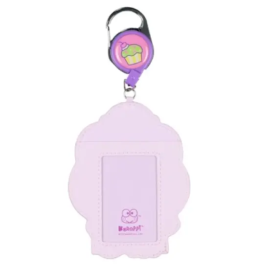 Sanrio Hello Kitty And Friends Snack Shop Kerropi Retractable Reel ID Badge Holder Keychain with Lobster Claw Clasp Multicolored image {1}