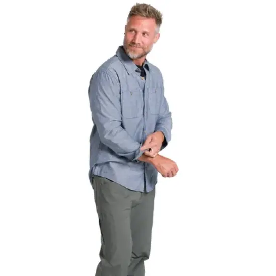 Jockey Men's Outdoors Long Sleeve Woven Button-Up Shirt image {4}