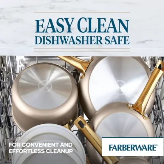 Farberware Radiant 3qt Nonstick Covered Sauce Pan: Dishwasher-Safe, Tempered Glass Lid, Electric & Gas Compatible image {2}