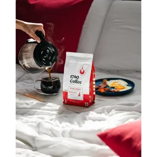 1790 Coffee Red Seal Espresso Dark Roast Whole Bean Coffee &ndash; 12 oz image {2}