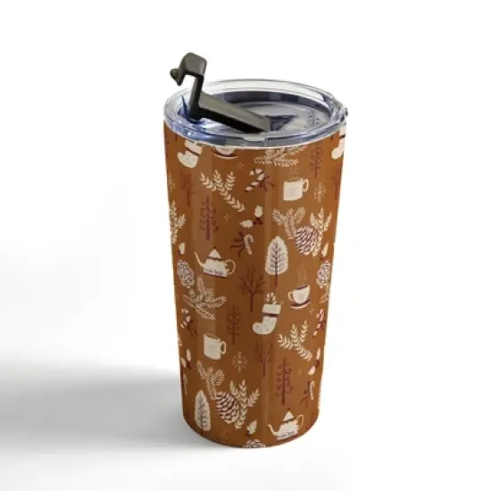 Pimlada Phuapradit Christmas Woods 2 20 oz Stainless Steel Travel Mug - Deny Designs image {2}
